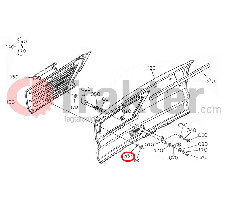 GRIGLIA MASCHERINA DI SICUREZZA LATERALE RONDELLA ORIGINAL KUBOTA 30400-65040