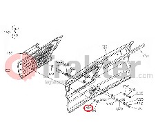 GRIGLIA MASCHERINA DI SICUREZZA LATERALE RONDELLA ORIGINAL KUBOTA 30400-65040