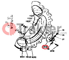 MOZZO DELLA RUOTA ORIGINAL KUBOTA H6640-17300 66704-17150 66426-17303