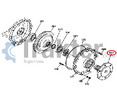RADNABE DIFFERENTIAL VORN ORIGINAL KUBOTA 34550-13330