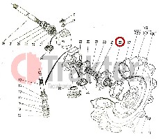 RADNABE DIFFERENTIAL VORN ORIGINAL KUBOTA 37650-43610 h3760-43610