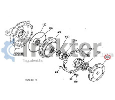 EJE DELANTERO CENTRAL KUBOTA ORIGINAL 34070-13330