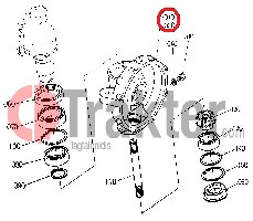 MOZZO RUOTA SOSPENSIONE SINISTRA ORIGINAL KUBOTA