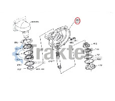CUBIERTA DE RUEDA PARA EJE IZQUIERDA KUBOTA ORIGINAL t0120-13025