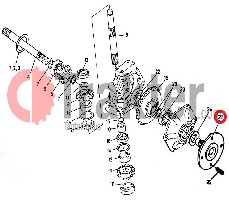 MOZZO RUOTA ORIGINAL KUBOTA h6720-56830 67221-56830