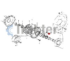 BOCCOLA MOZZO RUOTA ANTERIORE ORIGINALE ISEKI ORIGINAL ISEKI 1544-307-004-00
