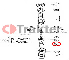 EINSPRITZDÜSE MUNDSTÜCK ORIGINAL KUBOTA 16032-53610