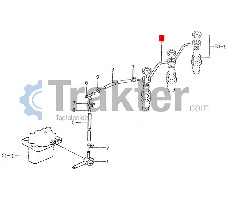 SOSTENEDOR DE INYECTOR DE SOBRE FLUJO ORIGINAL ISEKI 6215-411-074-10