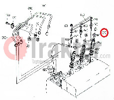 PORTAUGELLO TROPPO-PIENO ORIGINAL KUBOTA 16467-42500 16467-42502 16415-42500