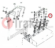 PORTAUGELLO TROPPO-PIENO ORIGINAL KUBOTA 16467-42500 16467-42502 16415-42500
