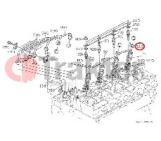 PORTAUGELLO TROPPO-PIENO ORIGINAL KUBOTA 16454-42502