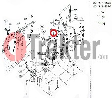 PORTAUGELLO TROPPO-PIENO ORIGINAL KUBOTA 16261-42502 16261-42500