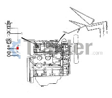 NOZZLE WASHER PLAIN ORIGINAL ISEKI 6215-315-005-00