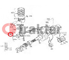 SET PISTONE COLLEGAMENTO ASTA ORIGINAL KUBOTA 15261-22010 15381-22010 15531-22010 15694-22010
