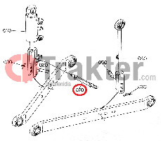 ΜΠΡΑΤΣΑ 3 ΣΗΜΕΙΩΝ ΛΑΣΤΙΧΟ ΕΝΩΣΗΣ ORIGINAL KUBOTA 38187-71753 38187-71756 38187-71752