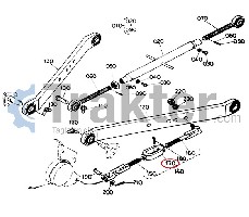 REGOLATORE BRACCIA DADO ORIGINAL KUBOTA 32430-71843 32430-71842 32430-71840