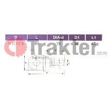 TENDIRORE BRACCIA VITE AD ANELLO Μ16Χ1,5