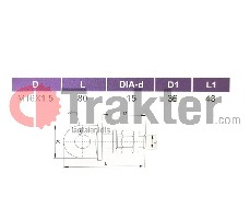 OBERLENKER SPANNER SCHRAUBE Μ16Χ1,5