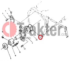 ANTRIEBSWELLE ALUMINIUM-DECKEL O-RING ORIGINAL KUBOTA 04811-50650