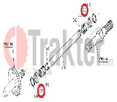 ALBERO DI TRASMISSIONE SNODO BUSSOLA ORIGINAL KUBOTA 67955-13730