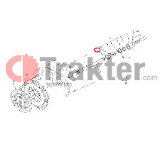 GIUNTO SFERICO ALBERO DI TRASMISSIONE ANELLO DI SICUREZZA ORIGINAL KUBOTA 04611-00350