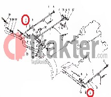 ASTA FRENO & FRIZIONE ANTERIORE ORIGINAL KUBOTA 66621-43250 66621-43251