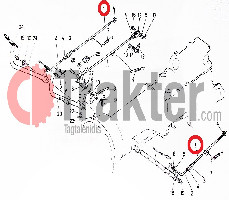 BREMS- UND KUPPLUNGSSEILZUG ORIGINAL KUBOTA 66711-42810