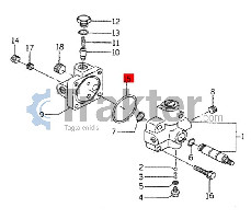 VENTIL DREH O-RING ORIGINAL ISEKI V721-103-105-50