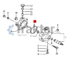VENTIL DREH O-RING ORIGINAL ISEKI V721-103-105-50