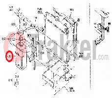 RADIADOR PLÁSTICO PARA TANQUE DE AGUA KUBOTA ORIGINAL 15531-72410