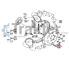 SCHRAUBENMUTTER HINTERRAD ORIGINAL KUBOTA 02074-50160
