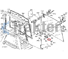 FENSTERGRIFF ORIGINAL KUBOTA T0180-83510