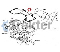 FUSSMATTE ORIGINAL KUBOTA 67980-51360 67980-51363 67980-51365 H6790-51300