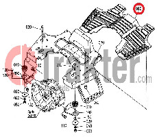 FUSSMATTE ORIGINAL KUBOTA t1030-47450
