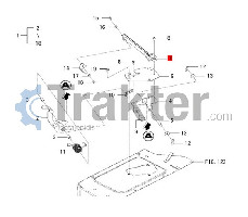 PEDAL DEL ACELERADOR ORIGINAL ISEKI 1568-116-210-00