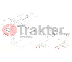 PEDAL COVER CLUTCH BRAKE ORIGINAL KUBOTA 66204-43390