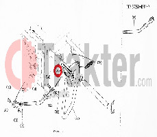 CUBIERTA PARA PEDAL DE EMBRAGUE DE FRENO KUBOTA ORIGINAL t2050-44120 37410-44120