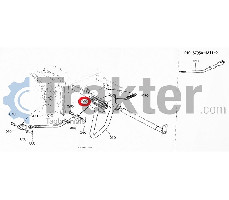 CUBIERTA PARA PEDAL DE EMBRAGUE DE FRENO KUBOTA ORIGINAL t2050-44120 37410-44120