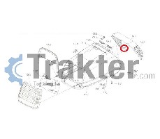 GRIGLIE LATERALI COFANO DESTRA ORIGINAL KUBOTA 67950-53220 67955-53220