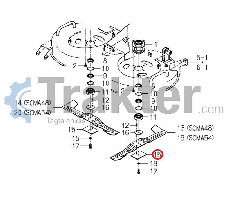 ΠΙΑΤΟ ΣΤΗΡΙΞΗΣ ΜΑΧΑΙΡΙΩΝ ORIGINAL ISEKI 8663-306-210-10
