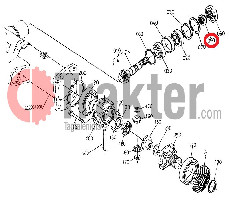 DADO BOBINA DIFFERENZIALE ANTERIORE ORIGINAL KUBOTA 37410-56710