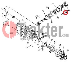 DADO BOBINA DIFFERENZIALE ANTERIORE ORIGINAL KUBOTA 37410-56710