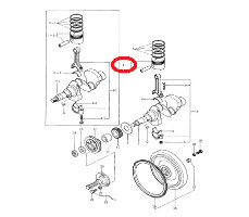 PISTON 0,5 ORIGINAL ISEKI 5650-040-644-20 56MM-412-772-01