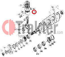 PISTÓN DE 0,5 KUBOTA ORIGINAL 17371-21910 17371-21920