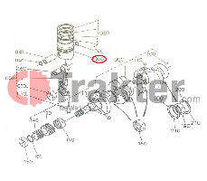 PISTONE 0.5 ORIGINAL KUBOTA 16055-21910 16271-21910