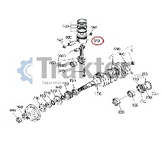 ΠΙΣΤΟΝΙ ΓΟΥΒΑ STANDARD ORIGINAL KUBOTA 17345-21120
