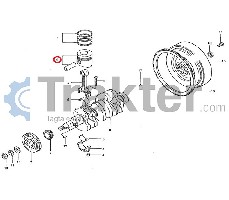 PISTONE CON SPINOTTO ORIGINAL ISEKI 5650-043-183-30 56MM-431-833-01