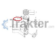 PISTÓN ORIGINAL ISEKI 6212-111-061-10 6212-111-061-50