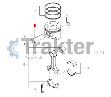 ΠΙΣΤΟΝΙ ORIGINAL ISEKI 6212-111-095-40 6212-111-095-30 6212-111-095-50