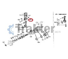 PISTONE STANDARD PRIMO E TERZO CILINDRO ORIGINAL KUBOTA 15532-21110 15531-21110